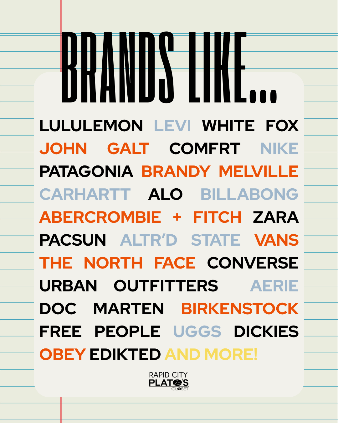 Back to School Brands Like